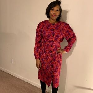 Gorgeous Vintage Multi Colored Dress!